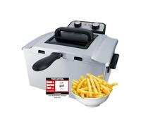 Steba - Df 300 Doppia 5 L 3000 W Nero, Acciaio Inossidabile - SPEDIZIONE GRATUITA