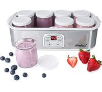 Steba Yogurtiera JM 3 – 1,4 L, 25 W, Acciaio inossidabile/Bianco
