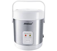 Steba RK 4M Cuoci riso acciaio inox, Bianco Spia luminosa, Rivestimento