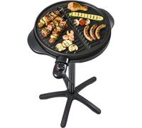 Steba VG250 BBQ Grill VG 250 | Grande Piastra con Diametro di 40 cm | Regolazione Continua della Temperatura | Basso Grasso: Il Liquido per arrostire scorre in Una vaschetta di Raccolta | 1800 Watt