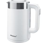 WK 11 bollitore elettrico 1,7 L 2200 W Bianco "bianco/in acciaio inox, 1,7 L, 2200 W, Bianco, Plastica, Acciaio inossidabile, Termostato regolabile, Indicatore del livello dell''acqua"