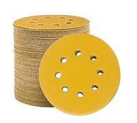 STEBRUAM 100 Pezzi Dischi Abrasivi da 125 mm Fogli di Sabbia a Disco 150 Graniglie Carte Abrasive 8 Fori Levigatura Carta Vetrata Smerigliatrice a Grana Grossa Cuscinetti per Levigatrice Orbitali