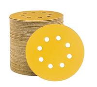 STEBRUAM 100 Pezzi Dischi Abrasivi da 125 mm Fogli di Sabbia a Disco 800 Graniglie Carte Abrasive 8 Fori Levigatura Carta Vetrata Smerigliatrice a Grana Grossa Cuscinetti per Levigatrice Orbitali