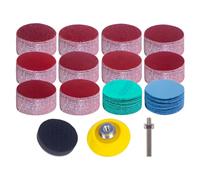 STEBRUAM 240 Pezzi Dischi Abrasivi 50mm Dischi Gancio e Passante 50mm Dischi Di Carta Grana 60 80 120 180 240 320 400 600 800 1000 2000 3000 Kit di levigatura per dischetti abrasivi da 2 pollici