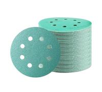 STEBRUAM 50 Pezzi Dischi Abrasivi 125 mm, 5 Pollici Carta Vetrata Abrasiva 8 Fori Pellicola di poliestere Dischi 5 x 60/80/120/180/240/400/600/1200/1500/2000 Graniglie per Levigatrici Orbitali