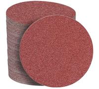 STEBRUAM 50Pz Dischi Abrasivi 150mm,Grana 80 Carta Vetrata Abrasiva no Fori per Levigatrice Orbitale