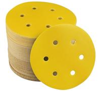 STEBRUAM 60 Pezzi Dischi Abrasivi 150mm,Grana 60/80/120/180/240/400 Kit di Dischetti Abrasivi da 6 Pollici per Levigatrice Orbitale