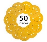 STEBRUAM Dischi Abrasivi 125 mm Carta Abrasiva per Levigatrice Orbitale 8 Fori, 10x 60/100/240/320/600 Grana carta abrasiva per levigatrice(50 pezzi)