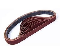STEBRUAM Nastri Abrasivi 25 x 762 mm,Set di Nastro Abrasivo (3 x grana 80/120/150/240/400 Mixpack) per Levigatrici a Nastro(15 pezzi)