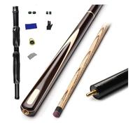 Stecca da Biliardo da Biliardo 3/4 Stecca da Biliardo Divisa Stecca da Biliardo in Stile Cinese con Otto Stecche da Snooker Nera 10.2/11.5 mm, Stecche da Biliardo in Acero di Alta qualità PE