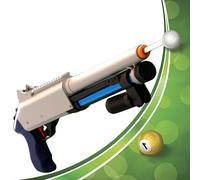 Stecca da biliardo in stile fucile in metallo resistente e durevole, adatta per uso domestico e competizioni, migliora le abilità sociali e di gioco (bianco, 85x21 cm)