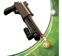 Stecca da biliardo in stile fucile in metallo resistente e durevole, adatta per uso domestico e competizioni, migliora le abilità sociali e di gioco (nero, 85x21 cm)