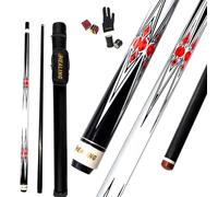 Stecca da biliardo professionale in fibra di carbonio da 147,3 cm, snodo 1/2, testa da 14 mm, peso 538,6 - 567 g, alta qualità, per uso domestico e in discoteca