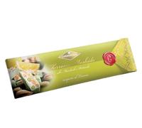 Stecca di Torrone Morbido alle Mandorle e Pistacchi Ricoperto al Limone per condorelli 150g