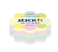 Stecca per appunti adesivi a forma di fiore | 250 fogli - Realizzato in carta - Assortimento di colori pastello - Misure 6,7 x 6,7 cm - Mimbek