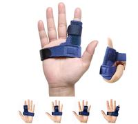 Stecca per dita con grilletto, supporto regolabile per dita con nastro di fissaggio per alleviare il blocco delle dita, piegatura, rigidità, rilascio del tendine e sollievo dal dolore da tenosinovite