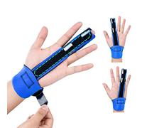 Stecca per Dito,Tutore per Dita Regolabile,Staffa di Supporto per Dita e metacarpo con 2 Piastra in Alluminio,per Fratture del Dita,Dito sul Grilletto,Artrite,Adatta per Mano Sinistra e Destra（1-Dito)