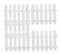 Steccato in plastica - Bordo decorativo per prato per giardino e fattorie, bordo resistente alle intemperie, 5 pezzi, 50 x 40 cm