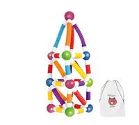 Stecche Magnetiche Da Costruzione - Educative Per Impilare | Aste Telescopiche E Magnetici Da Costruzione,Per Bambini Asilo Scuola Materna Gioco Solitario Genitore-Figlio