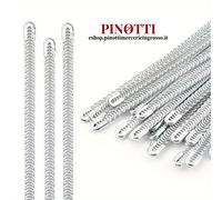 Stecche per Busti Corsetti a Spirale in Metallo Balena mm 250 x 4,5 -Busta 12 PZ