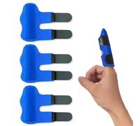 Stecche per le Dita, 3 Pezzi Tutore Dito a Scatto, Stecca per Dito a Scatto con 2 cinghie di fissaggio regolabili, Supporto Imbottito per Allevia il Dolore, Raddrizzare,Proteggere e Sostenere le Dita