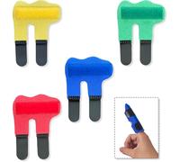 Stecche per le Dita, 4 Pezzi Tutore Dito a Scatto, Stecca per Dito a Scatto con 2 cinghie di fissaggio regolabili, Supporto Imbottito per Allevia il Dolore, Raddrizzare,Proteggere e Sostenere le Dita