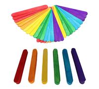 Stecchi Di Gelato Misti/Naturali In Legno Jumbo 150Mm X 18Mm