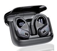 STECEi Cuffie Traduttore Bluetooth 5.4 IA con App, 164 Lingue, Design Aggancio all'Orecchio e Microfono ENC, 6 Modalità di Traduzione per il Business, Nero