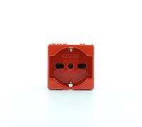 Gewiss System presa Unel bipasso rossa GW20296
