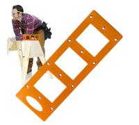 Steckdosenschlitzschablone - 32 cm Bakelit Platte Präzisionswerkzeug | 7x7cm 7x6cm Holzbau Für Nachttisch Wandsteckdosen Lochschneiden Einfach Effizient Hochwertig