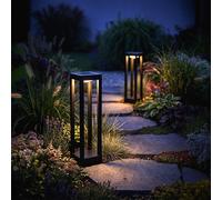 Steckleuchte Solarlampe Da Esterno Con Picchetto 2x Nera LED 35,5 cm [EEK: Non valutato]