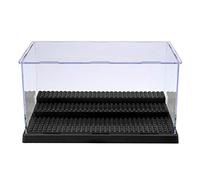 Stecto Espositore per Minifigure Action Figure Blocks, Vetrina Antipolvere Perspex, 3 Passi Trasparente Piastra Display Case Display Box per Bambini