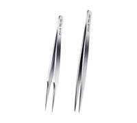 stedi 2PCS Set di pinzette di precisione ispessite, strumenti per modellini, pinzette ultra precise in acciaio inossidabile premium per Gundam, modelli militari in scala, parti in resina 3D, pinzette