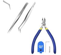 Stedi 4.7 pollici Model Nipper, con ultra-sottile single-edge e lama caso strumenti di modello di plastica per Gundam + Pinzette In Acciaio Inox Di Altissima Precisione Per Gundam