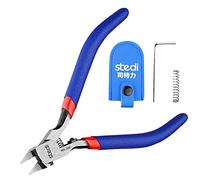 stedi Pinza modello da 5 pollici, con strumenti di modello in plastica ultra-sottile a bordo singolo e lama per riparazione di Gundam Modello e fissaggio in plastica, blu