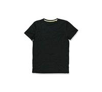 Stedman Apparel Active 140 Girocollo/ST8400 Regular Fit Classic Manica Corta t-Shirt Opale Nero. L