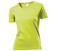 Stedman Classic-T - Maglietta da donna con scollo rotondo, Verde lime brillante, M