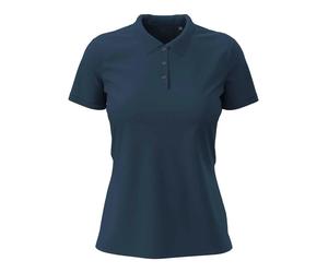 STEDMAN Polo CLAIRE da Donna in Cotone Piqué a Manica Corta ST9740 Elasticizzata