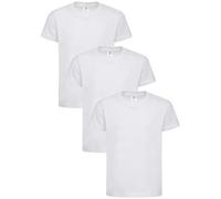 Stedman Tshirt Bambini e Ragazzi Cotone 100% Pack x3 - T-Shirt Maglietta Classica a Maniche Corte ST2200 Kids Classic-T (Bianco - M)