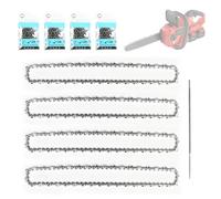 STEEIRO Confezione da 4 catene per motosega da 1/4", 1,1 mm, 64TG, per 30 | Compatibile con motoseghe Stihl MSA 60 MSA 70 MSA 120 MSA 140 MSA 160 MSA 200 MS 151, con 1 file