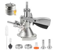 STEEIRO Tappo a becco tipo A G5/8, filettatura con valvola di sovrapressione, rubinetti per birra, in acciaio inox 304, per bar, ristoranti, feste di famiglia