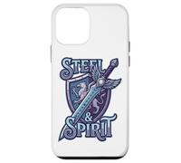 Steel And Spirit Griffin Shield Fantasy Sword Runes Magic Custodia per iPhone 12 mini
