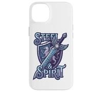 Steel And Spirit Griffin Shield Fantasy Sword Runes Magic Custodia per iPhone 14 Plus