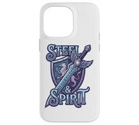 Steel And Spirit Griffin Shield Fantasy Sword Runes Magic Custodia per iPhone 14 Pro Max