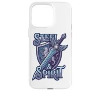 Steel And Spirit Griffin Shield Fantasy Sword Runes Magic Custodia per iPhone 15 Pro Max