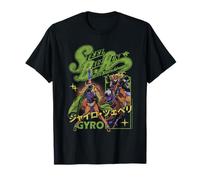 Steel Ball Run Gyro Distressed Kanji Collage Anime Maglietta