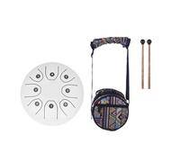 Steel Drum, Tamburo con linguetta in acciaio da 5,5 pollici Tamburo etereo a percussione con borsa e accessori,musical instruments(BET300 with clamp)