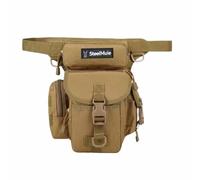 Steel Mule Borsa Marsupio Gamba - Borsa Gamba Moto, Marsupio Moto, Tattica Militare Impermeabile Multifunzionale Gamba con Cinghie Regolabili, beige, Borsa tattica Marsupio con fianchi e gamba
