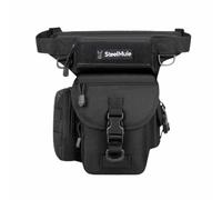 Steel Mule Borsa Marsupio Gamba - Borsa Gamba Moto, Marsupio Moto, Tattica Militare Impermeabile Multifunzionale Gamba con Cinghie Regolabili, Nero , Borsa tattica Marsupio con fianchi e gamba