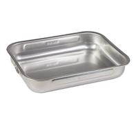 STEEL PAN TEGLIA RETTANGOLARE ALTA 30x22cm ANTIADERENTE Inox 2284530